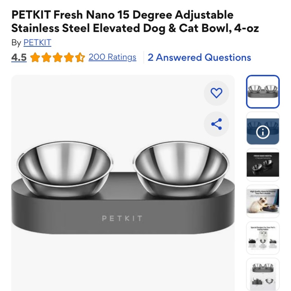 Pet kit bowl set